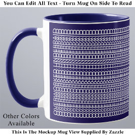 Overworked Underpaid Funny Modern Hidden Message Tasse