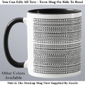 Overworked Underpaid Funny Modern Hidden Message  Tasse