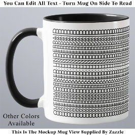 Overworked Underpaid Funny Modern Hidden Message  Tasse
