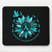 Ovian Cancer Awareness Teal Ribbon Suprt Squad Wom Mousepad (Vorne)