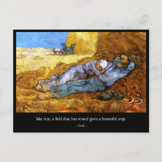 Ovid: Erholung nehmen Postkarte