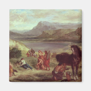 Ovid unter den Scythians, 1859 Magnet