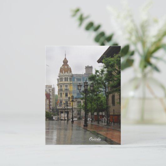 Oviedo, Asturien Postkarte (Stehend Vorderseite)