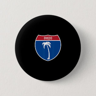 Oviedo Florida Fl Interstate Highway Urlaubs-Souve Button