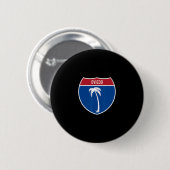 Oviedo Florida Fl Interstate Highway Urlaubs-Souve Button (Vorne & Hinten)