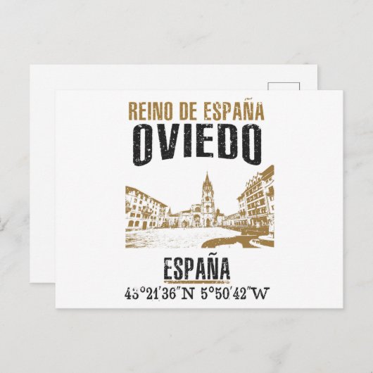 Oviedo Postkarte (Vorne/Hinten)