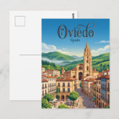 Oviedo Spanien Postkarte (Vorne/Hinten)