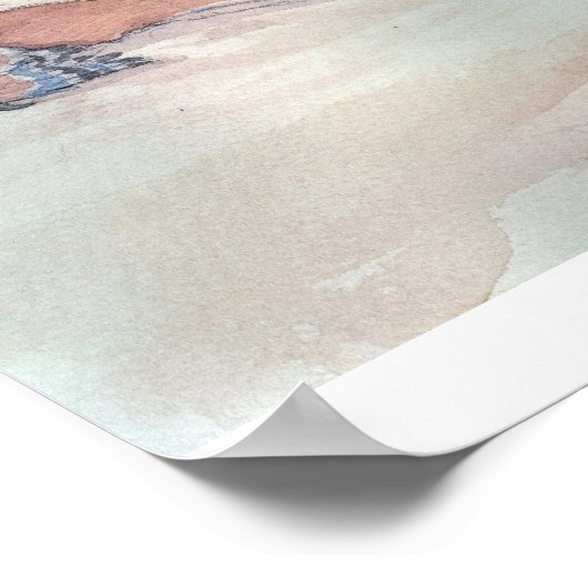 Oviraptor Print Poster (Ecke)