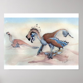 Oviraptor Print Poster