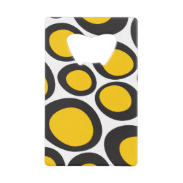 Ovvio Black and Yellow Credit Card Flaschenöffner