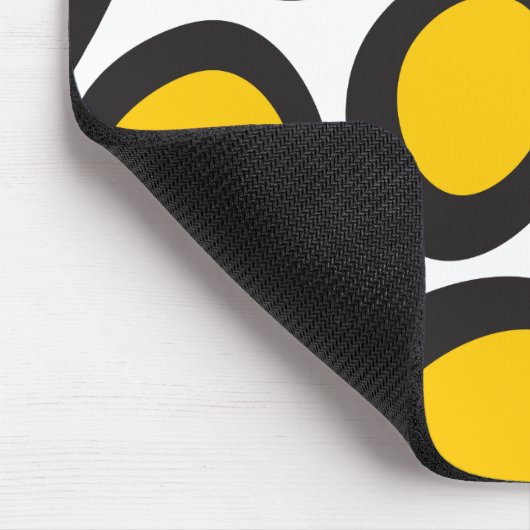 Ovvio Black and Yellow Mouse Pad Mousepad (Ecke)