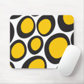 Ovvio Black and Yellow Mouse Pad Mousepad (Mit Mouse)