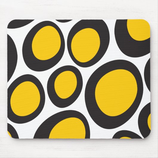 Ovvio Black and Yellow Mouse Pad Mousepad (Vorne)