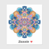 OW Blue Mandala Aufkleber (Blatt)