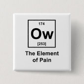 Ow, das Element der Schmerz Button (Vorderseite)