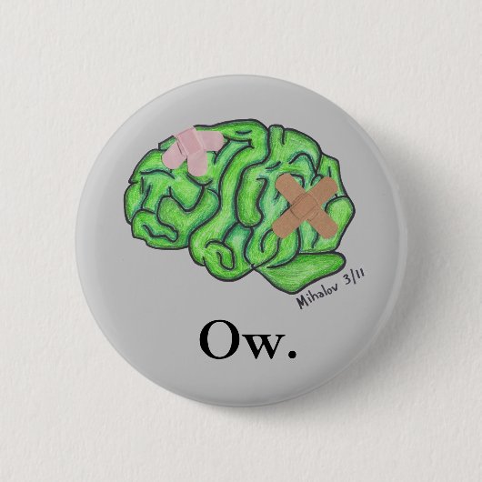 "Ow" Knopf Button (Vorderseite)