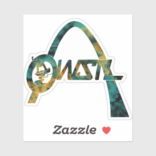 OW STL Logo-Aufkleber-Gefärbte Krawatte Aufkleber (Blatt)