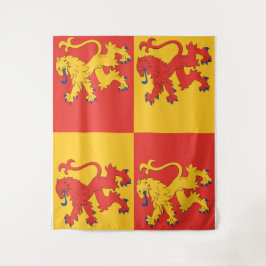 Owain GlyndŌ's Banner/Welsh Flag/Wales Wandteppich