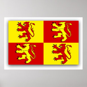 Owain Glyndwr, Flagge des Vereinigten Königreichs Poster