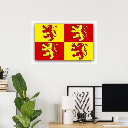 Owain Glyndwr, Flagge des Vereinigten Königreichs Poster (Heimbüro)