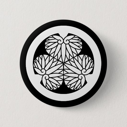 Owari hollyhock(Shiori17) Button (Vorderseite)