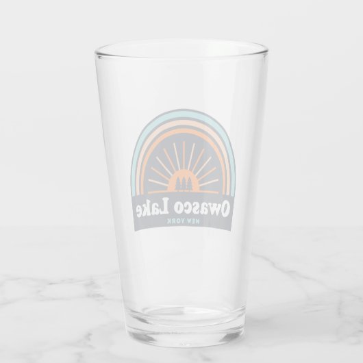 Owasco Lake New York Glas (Rückseite)