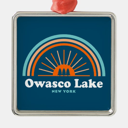 Owasco Lake New York Ornament Aus Metall (Vorne)