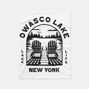 Owasco Lake New York Outdoor-Vintage Fleecedecke