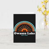Owasco Lake New York Rainbow _1 Karte (Gelbe Blume)