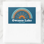 Owasco Lake New York Rechteckiger Aufkleber (Tasche)