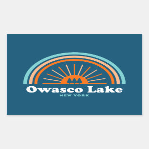 Owasco Lake New York Rechteckiger Aufkleber