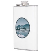 Owasco Lake New York Reflection Flachmann (Links)