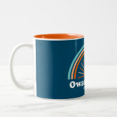 Owasco Lake New York Zweifarbige Tasse (Links)