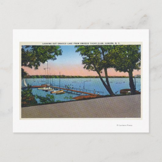 Owasco Yacht Club Aussicht auf Owasco Postkarte (Vorderseite)