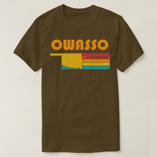 Owaso Oklahoma Vintag beängstigend Souvenir T-Shirt (Design vorne)