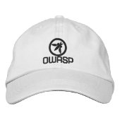 OWASP Baseballkappe (Farbe auswählen) Bestickte Baseballkappe (Vorderseite)