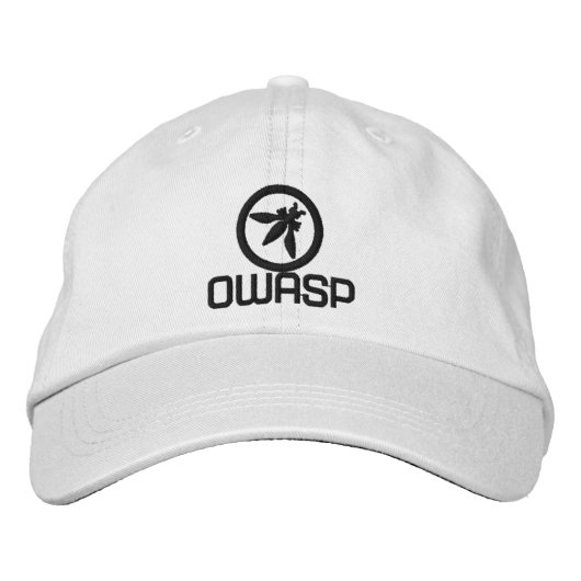 OWASP Baseballkappe (Farbe auswählen) Bestickte Baseballkappe (Vorderseite)