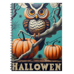 Owells Augen auf Halloween Pumpkin-Themed Notizblock