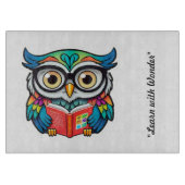 "Owells Wissensquest" Schneidebrett (Vorderseite)