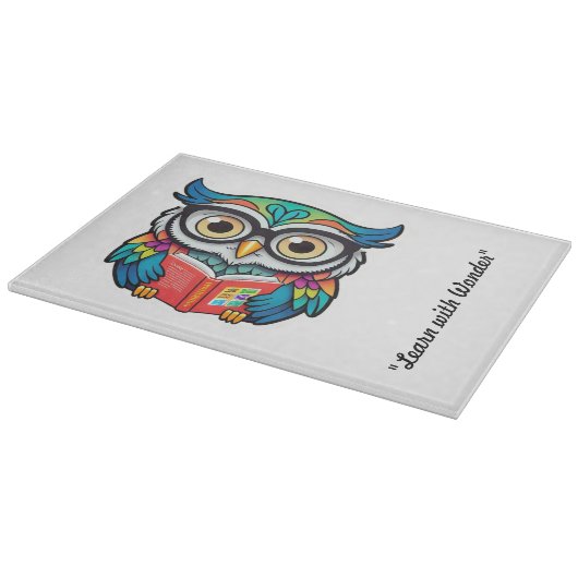 "Owells Wissensquest" Schneidebrett (Ecke)