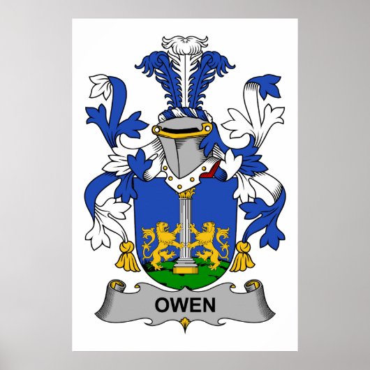 Owen Familienwappen Poster (Vorne)