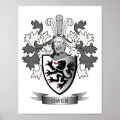 Owen-Familienwappen-Wappen Poster (Vorne)