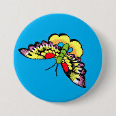 Owen Jones Antike Orientalische Schmetterlinge Button (Vorderseite)