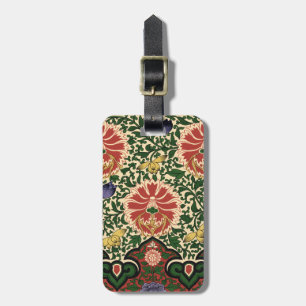 Owen Jones Chinoiserie Roter Lotus Blumendesign Gepäckanhänger