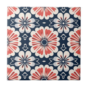 Owen Jones Inspiriert Art Nouveau Floral Pattern Fliese