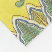 Owen Jones Peony Yellow Background Fleecedecke (Ecke)