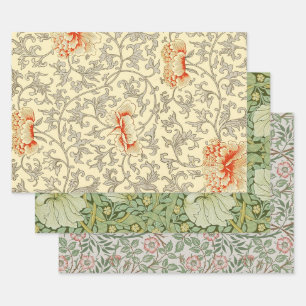 Owen Jones Vintage-Muster: Korallenblüten in Grau Geschenkpapier Set