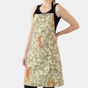 Owen Jones Vintage-Muster: Korallenblüten in Grau Schürze