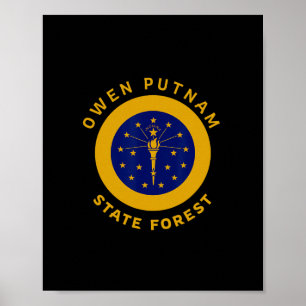 Owen Putnam State Forest Indiana Auf Reise Urlaub  Poster