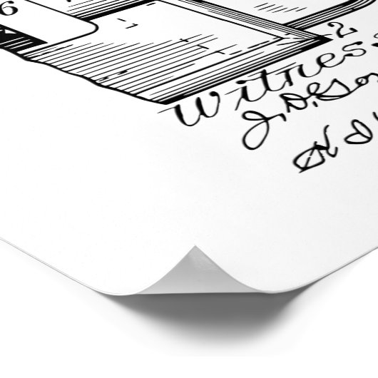 Owen Revolver Patent Poster (Ecke)